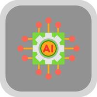 Artificial intelligence Vector Icon Design