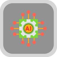 Artificial intelligence Vector Icon Design