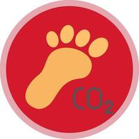 Carbon footprint Vector Icon Design