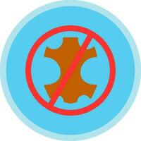 No cuero vector icono diseño