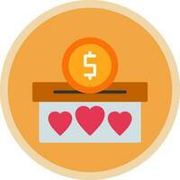 Donation Vector Icon Design