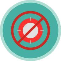 No hunt Vector Icon Design