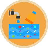 Water pollution Vector Icon Design