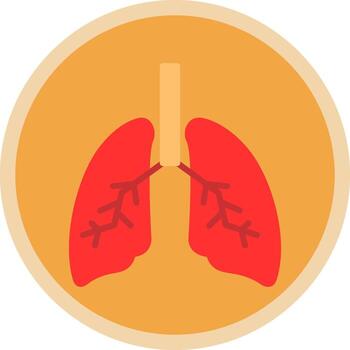 diseño de icono de vector de pulmones