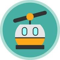 Ski lift Vector Icon Design