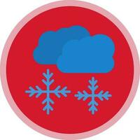 Snowing Vector Icon Design