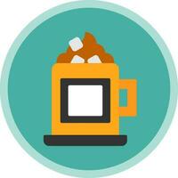 Hot chocolate Vector Icon Design