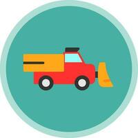 Snowplow Vector Icon Design