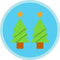 diseño de icono de vector de árbol de navidad