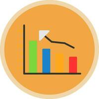 Bar graph Vector Icon Design