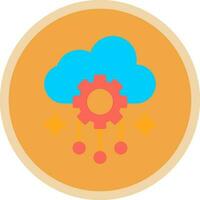 nube inteligencia vector icono diseño