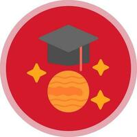 Graduation hat Vector Icon Design