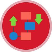 Flow diagram Vector Icon Design