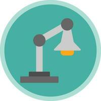 Desk lamp Vector Icon Design