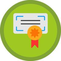 diseño de icono de vector de certificado