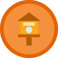 Bird house Vector Icon Design