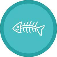 Fishbone Vector Icon Design