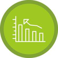 Bar graph Vector Icon Design