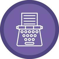 Typewriter Vector Icon Design