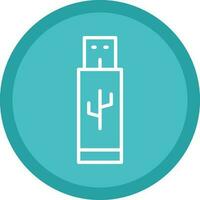 Pendrive Vector Icon Design