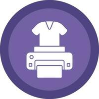 Dtg printer Vector Icon Design