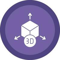 diseño de icono de vector de modelo 3d