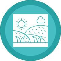 Grassland Vector Icon Design