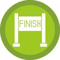 Finish line Vector Icon Design