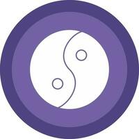 Yin yang Vector Icon Design