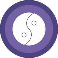 Yin yang Vector Icon Design