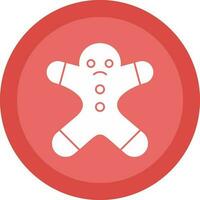 Gingerbread man Vector Icon Design