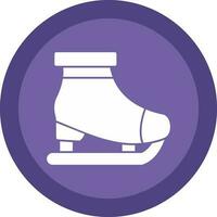 Ice skating Vector Icon Design