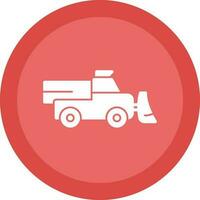 Snowplow Vector Icon Design