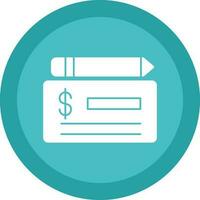 Cheque Vector Icon Design