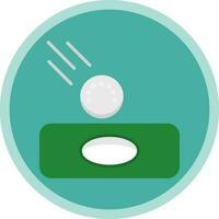 Hole in one Vector Icon Design