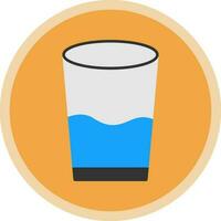 Glass of water Vector Icon Design