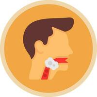 Throat cancer Vector Icon Design