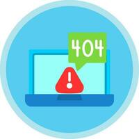 404 error Vector Icon Design