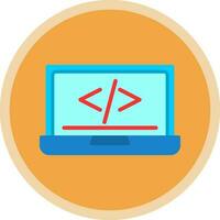 code programming Vector Icon Design