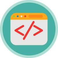 Web coding Vector Icon Design