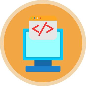 diseño de icono de vector de programación web