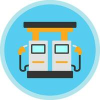 Gas station Vector Icon Design