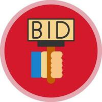 Bid Vector Icon Design