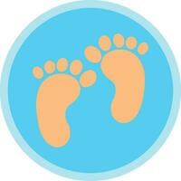 Footprint Vector Icon Design