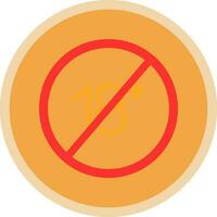 prohibido vector icono diseño