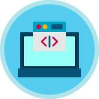 Web coding Vector Icon Design