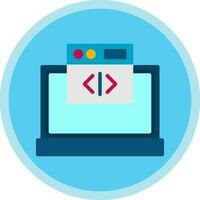 Web coding Vector Icon Design