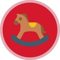 Rocking horse Vector Icon Design