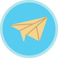 diseño de icono de vector de avión de papel