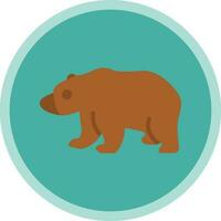 diseño de icono de vector de oso